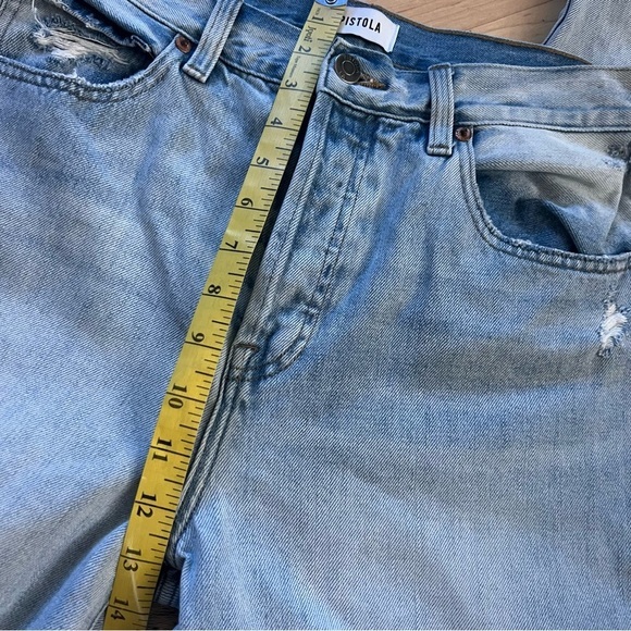 PISTOLA Keaton Buttontly High Waist Distressed Jeans
Morning Sky Blue Size 28 - Picture 6 of 9
